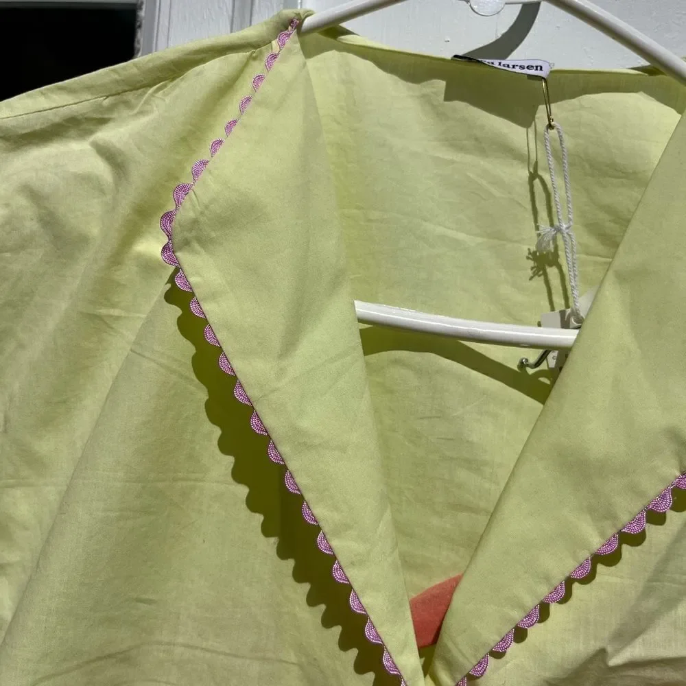 Dora Larsen Mollie Scalloped Pajama Set NWT
